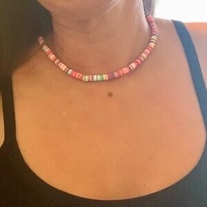 Boho Colorful Choker Necklace Vacation Adjustable Bohemian
